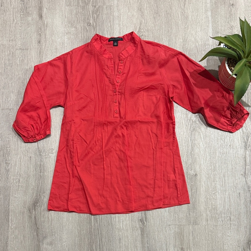 Banana Republic Vibrant Red Blouse